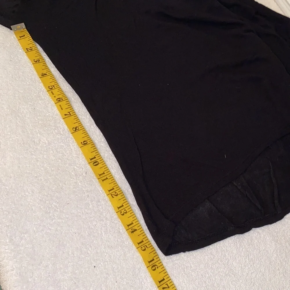 Guess sweater high/low style cropped sheer look long sleeves high/low Sz X-small
